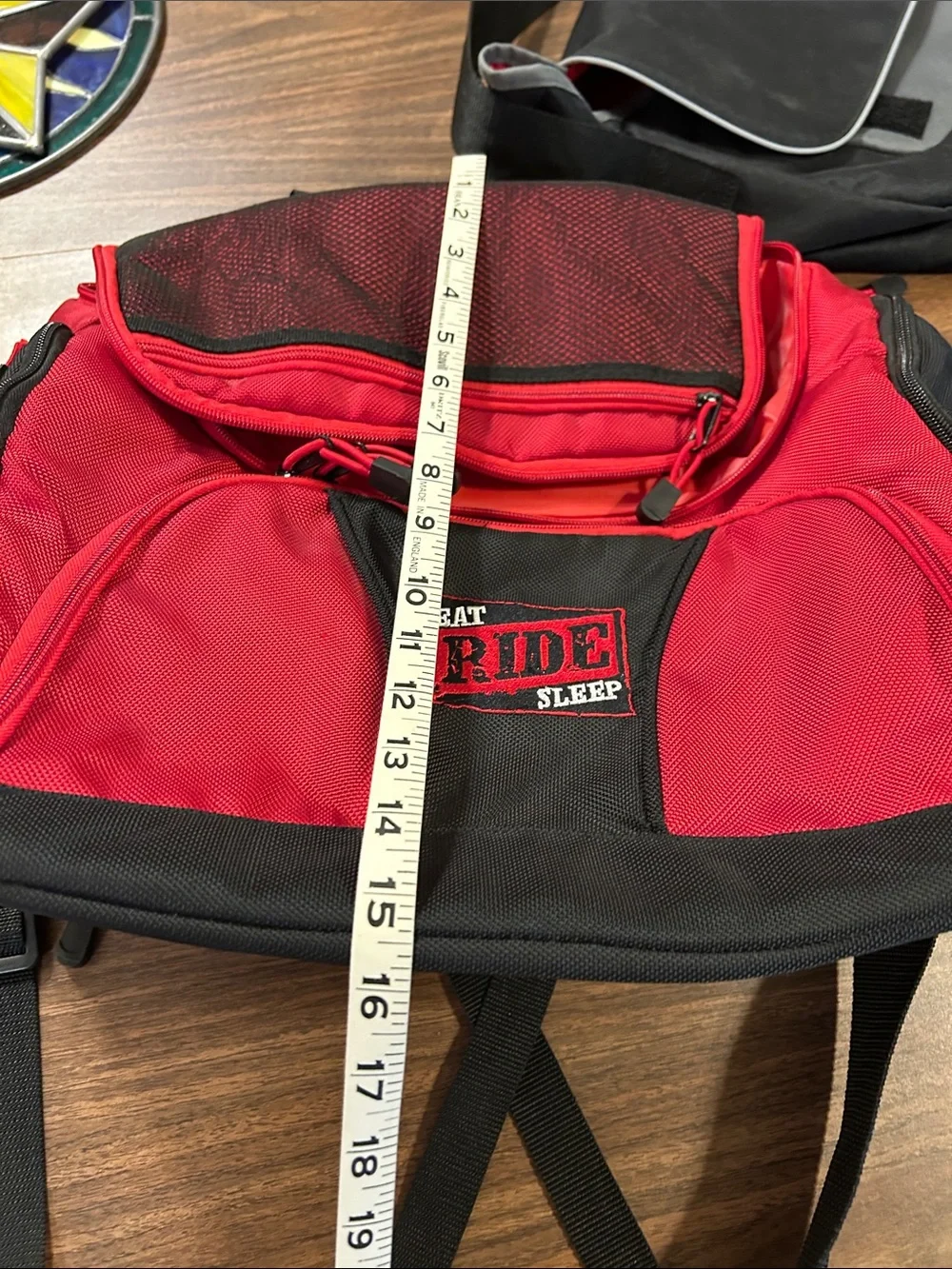 Red & Black Rider Messenger Bag for Men